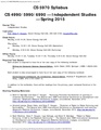 CS 4990 5990 6990, Indepdendent Studies, Spring 2015.ou.edu.pdf